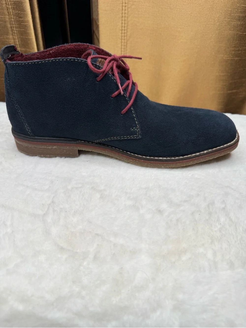 Rieker Blue Suede Chukka Ankle Boots Men’s Size 8 Comfort Shoes